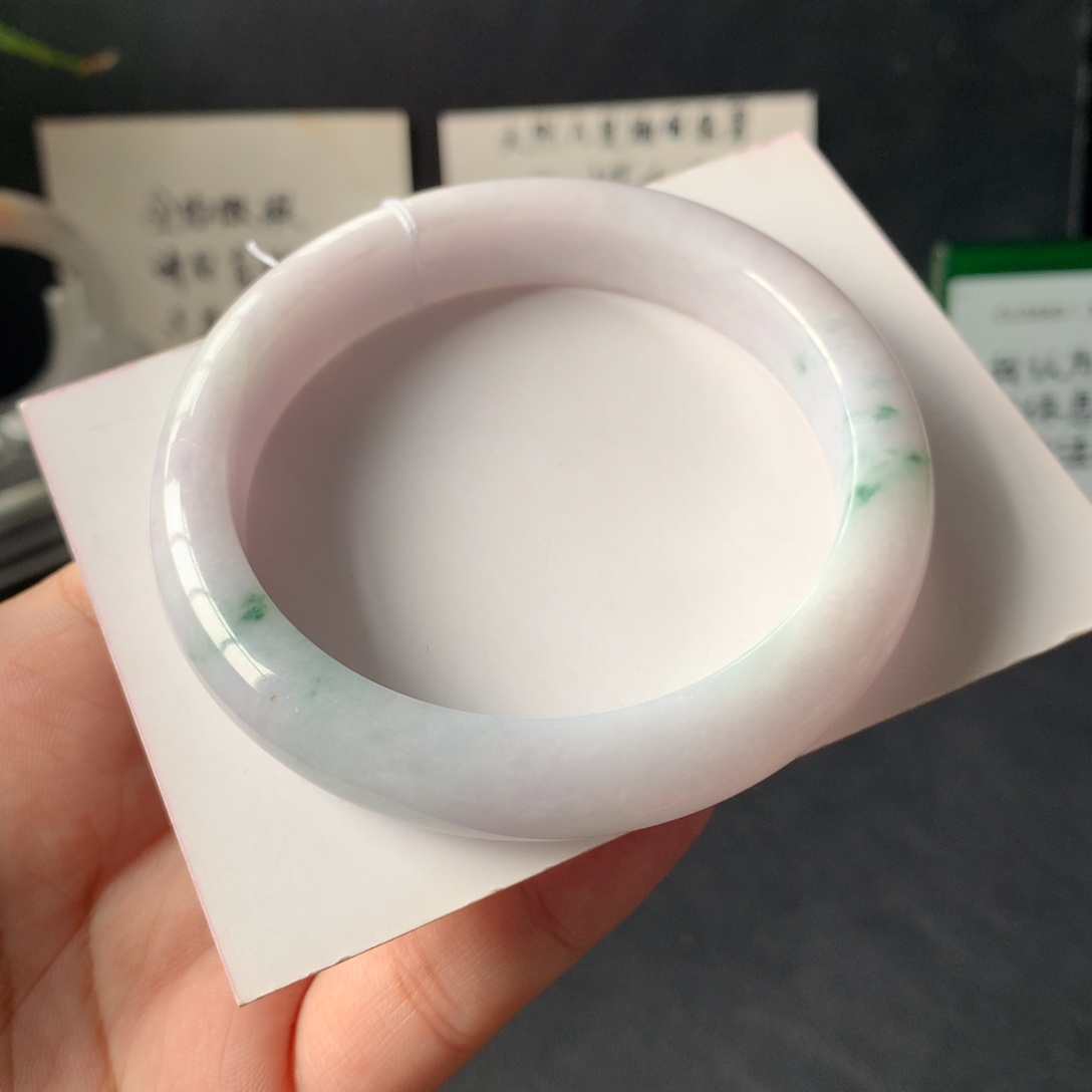 翡翠未镶嵌手镯8号58.3-12-8