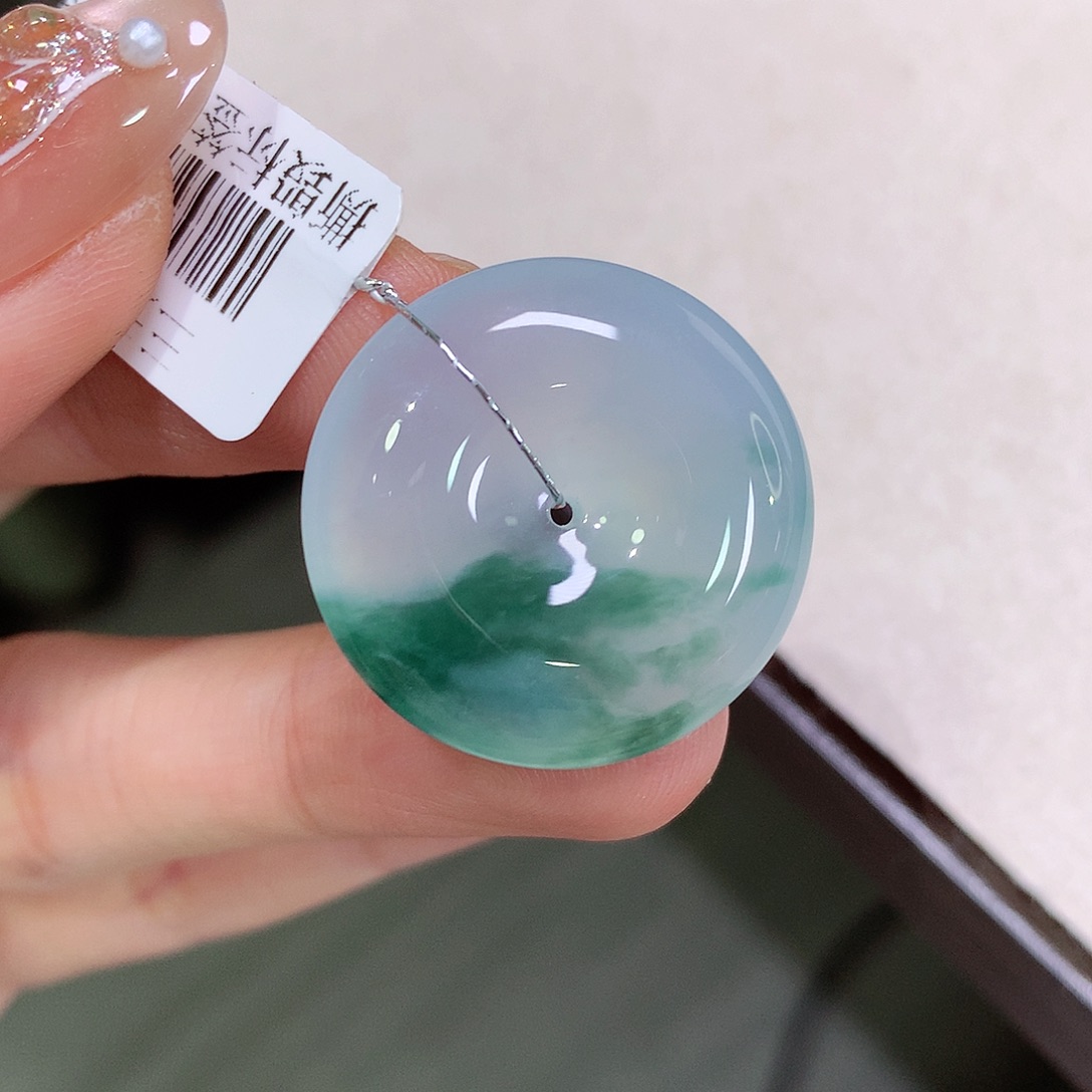 翡翠未镶嵌颈饰24.5-6