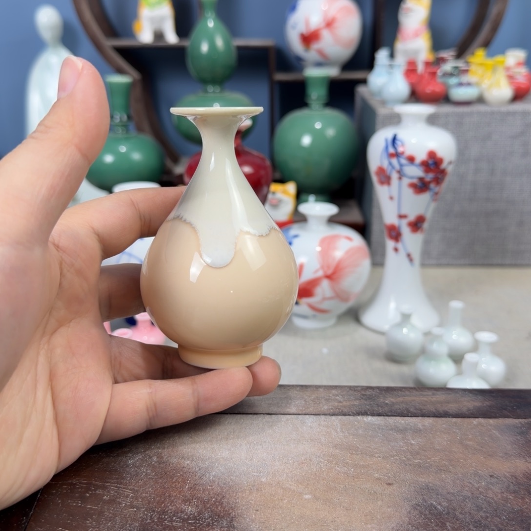 陶瓷手工小花器摆件