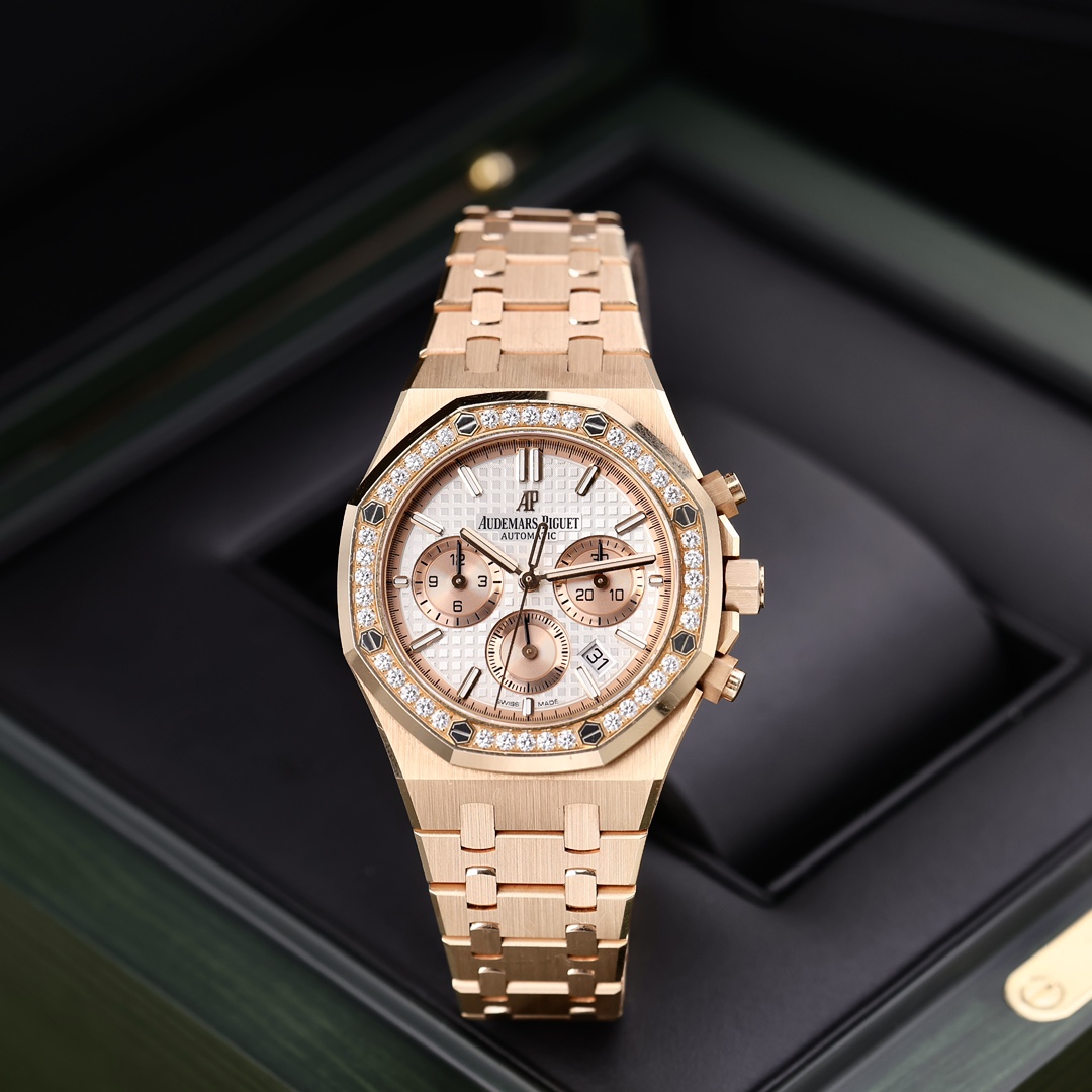 95新 Audemars Piguet/爱彼 26315OR白盘金眼睛 38mm 2021年保卡
