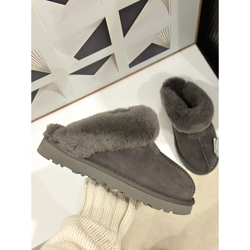 兄妹【星拖常规底2-3公分】千颂伊同款星拖羊皮毛一体外穿包头拖鞋