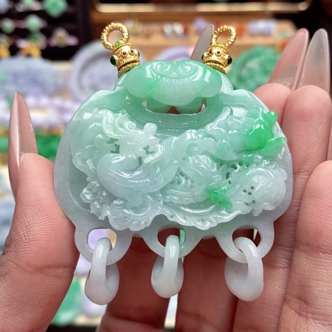 颈饰未镶嵌翡翠翡翠吊坠
