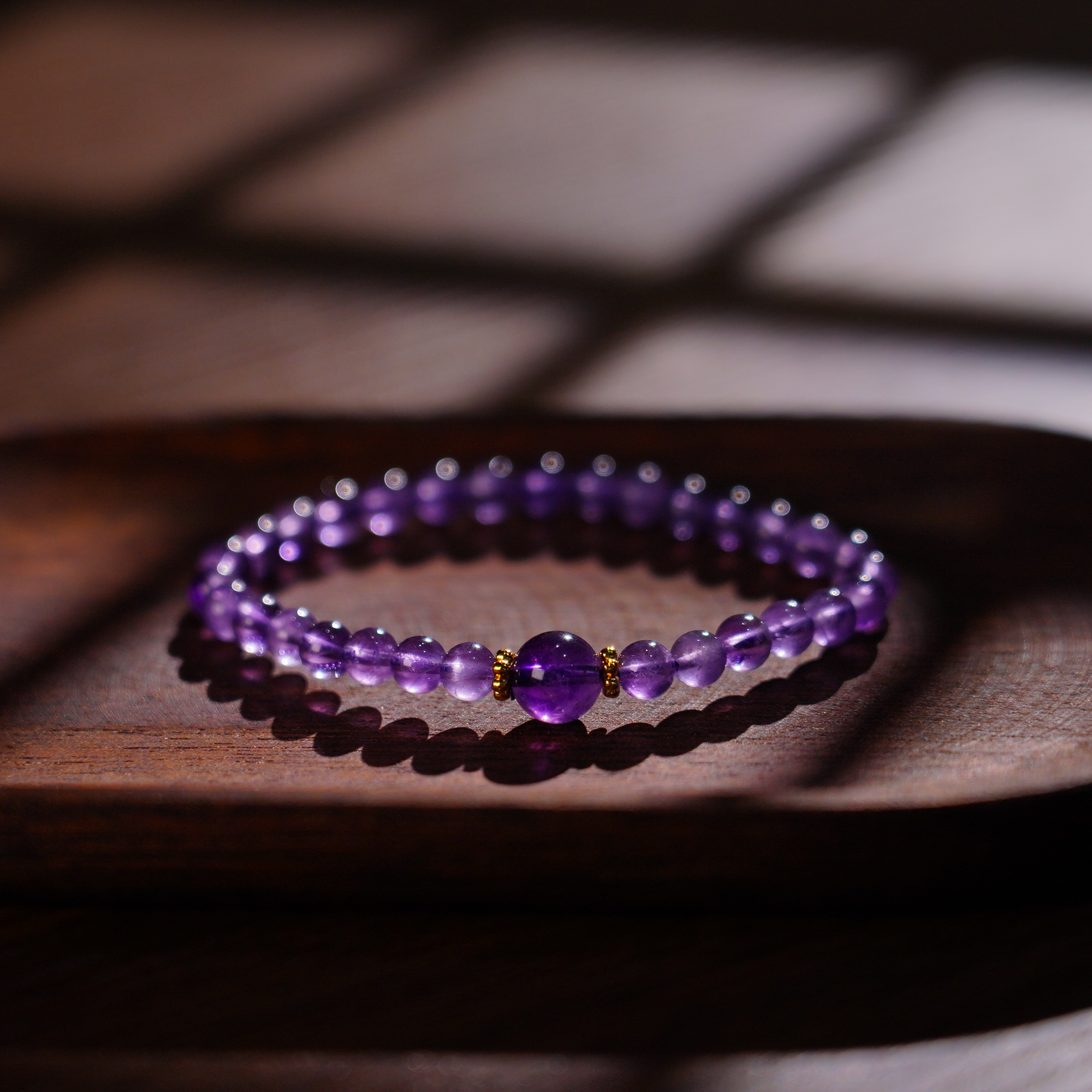 【睿泽鉴宝】紫水晶手串 5-8mm KL0220016