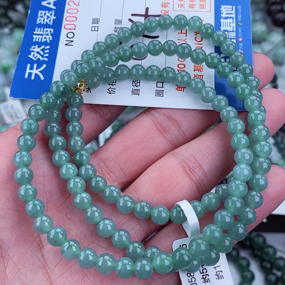 翡翠毛衣链未镶嵌