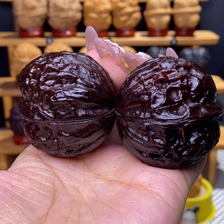 把件文玩核桃黑武士20号46尺63克