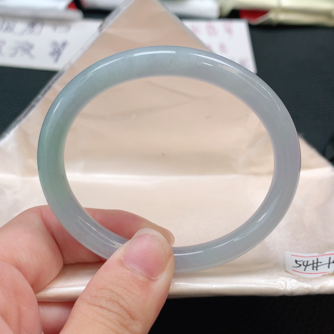 翡翠未镶嵌手镯贵妃54.3