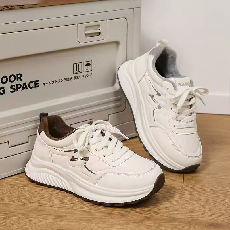 隐形增高百搭加绒新款休闲小白鞋女鞋