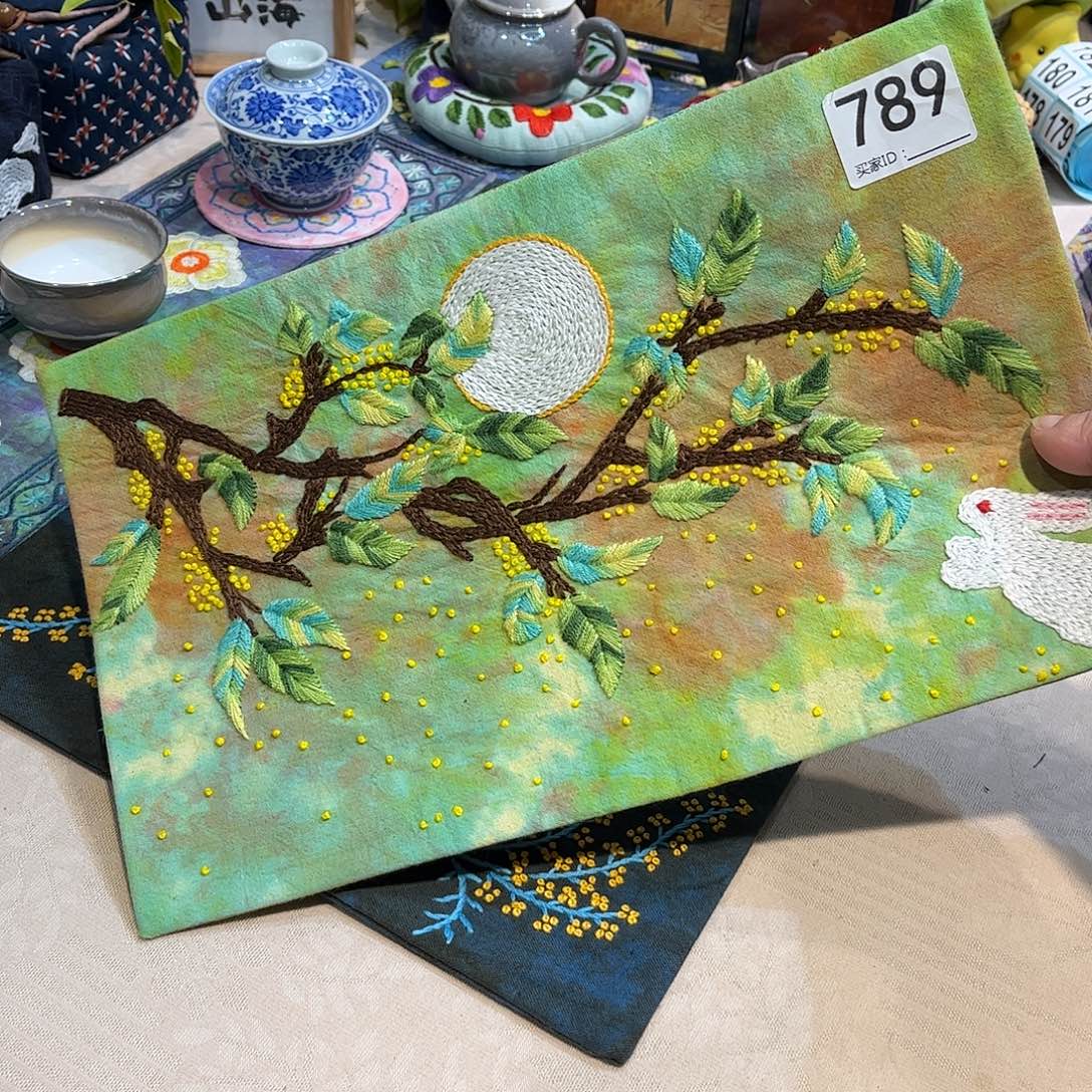 规格20.34刺子绣茶席