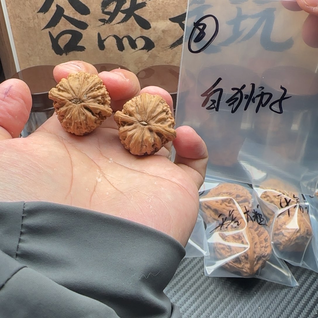 吊坠文玩核桃8白狮子