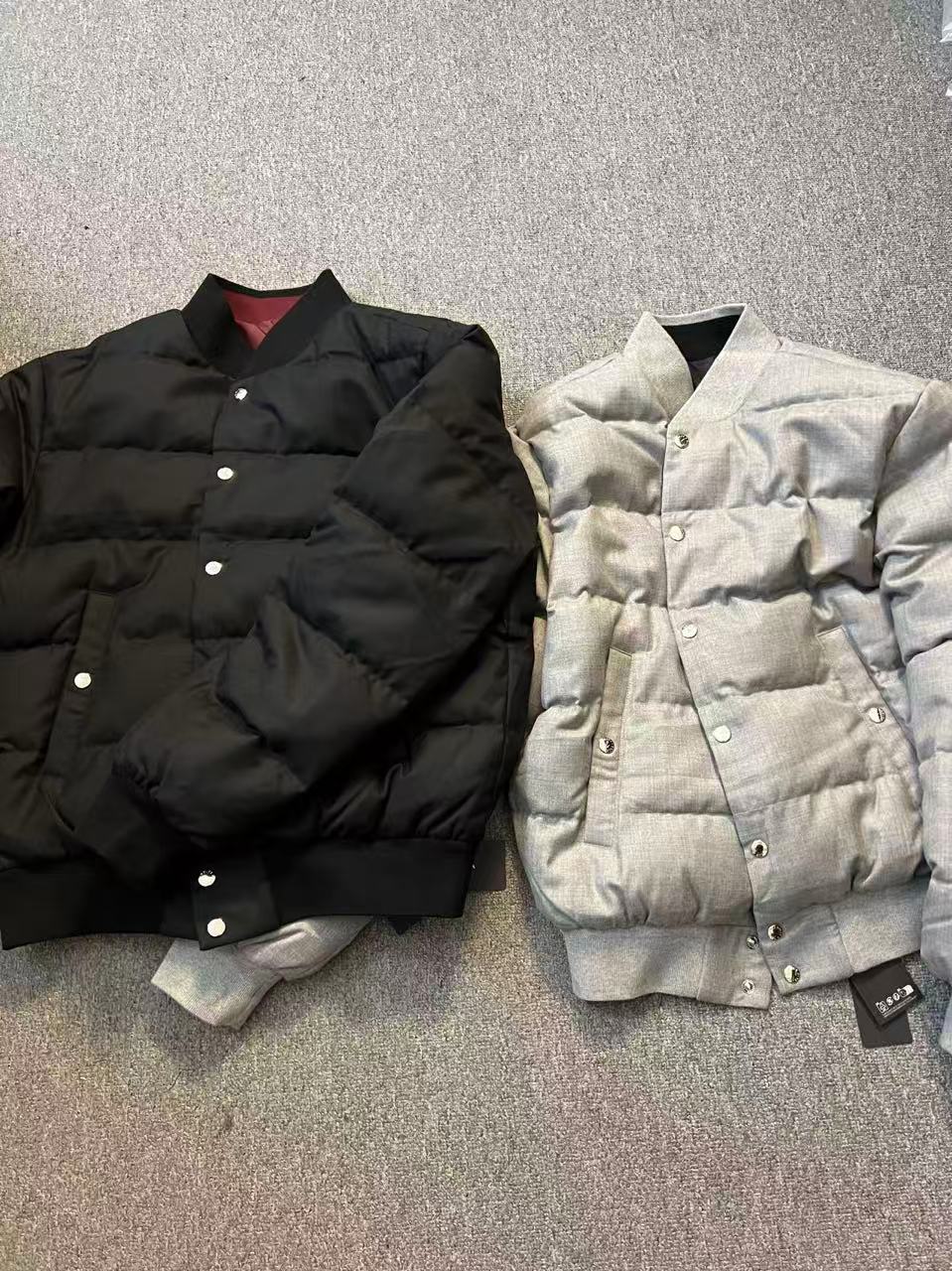 双面穿羊毛鹅绒大哥男士羽绒服