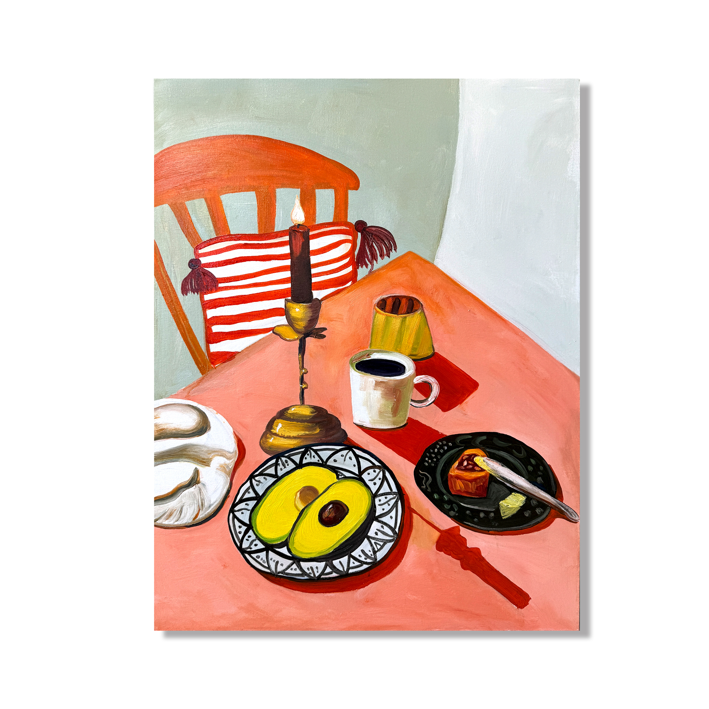 【烛光】60*80 纯手绘油画