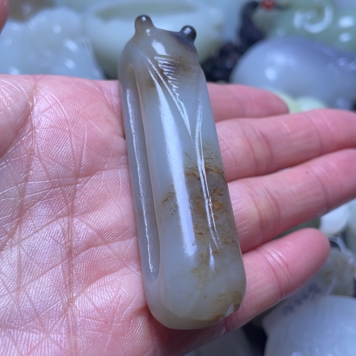 和田玉吊坠(不含链)未镶嵌