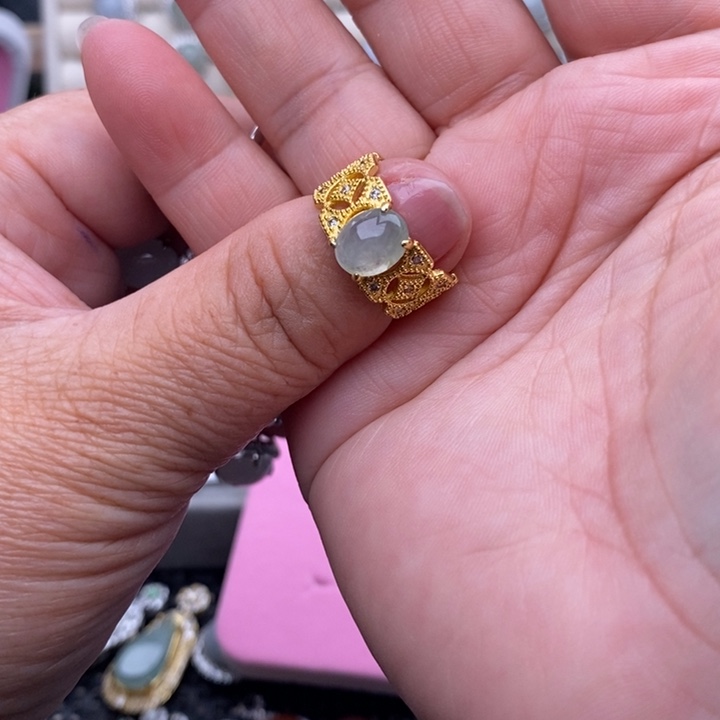 未镶嵌戒指翡翠糖*缅甸