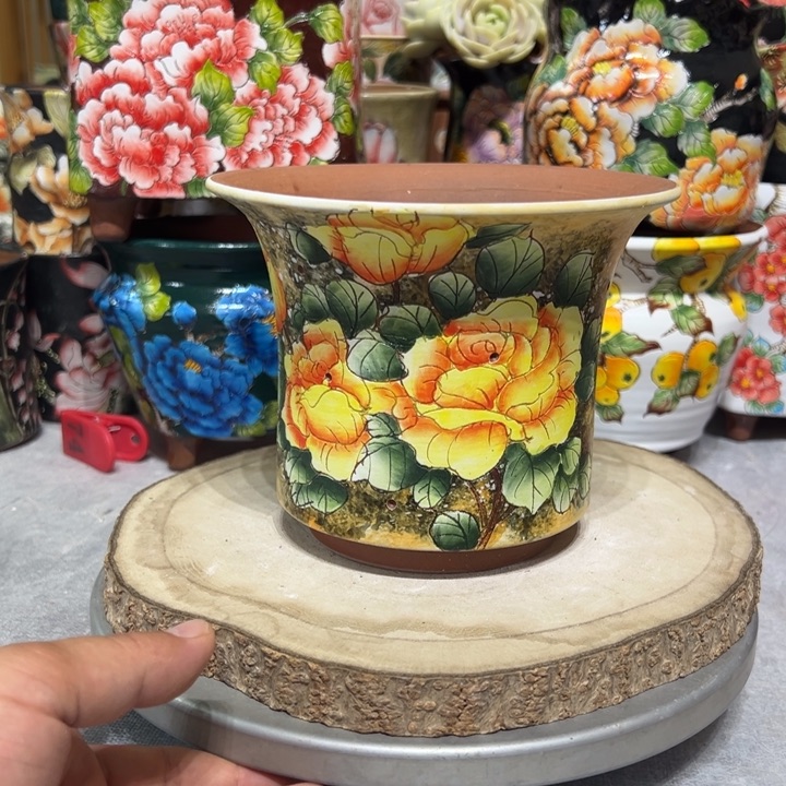 景德镇红陶精品手绘陶瓷
