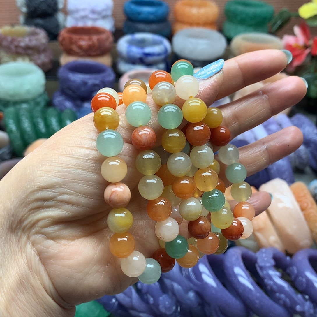 毛衣链未镶嵌石英质玉