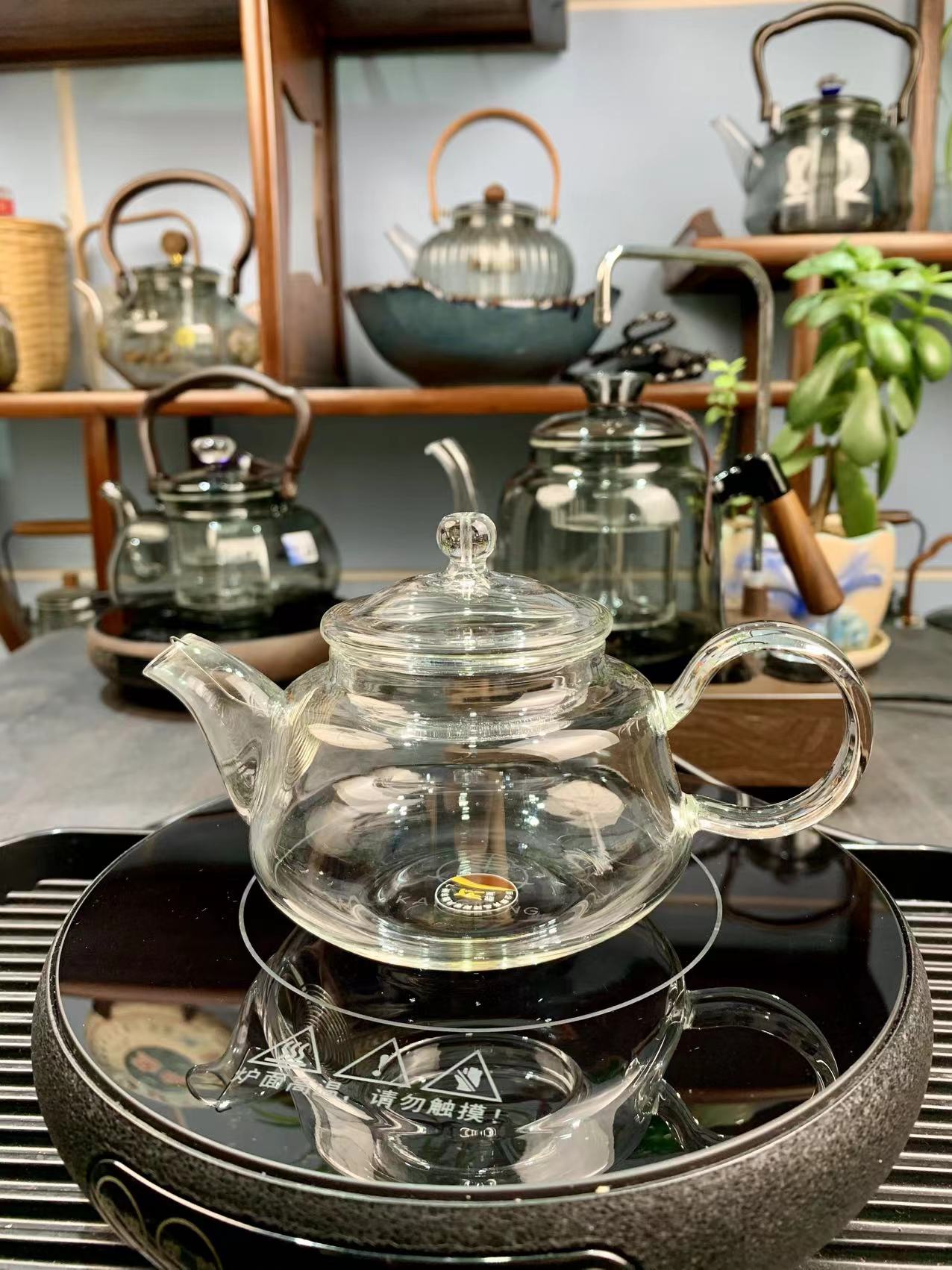 高硼硅耐高温200毫升泡茶小壶高硼硅玻璃松弛感