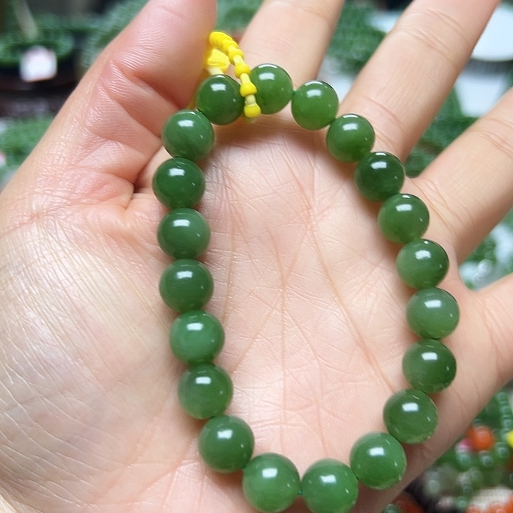 和田玉（碧玉）手链未镶嵌