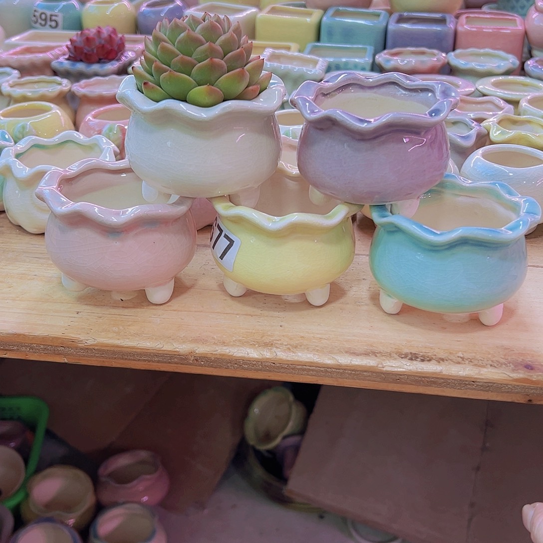 陶瓷花盆当场凑满12包邮