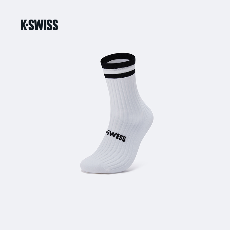 kswiss盖世威袜子网球袜男女袜四季袜高筒袜运动休闲跑步透气袜子