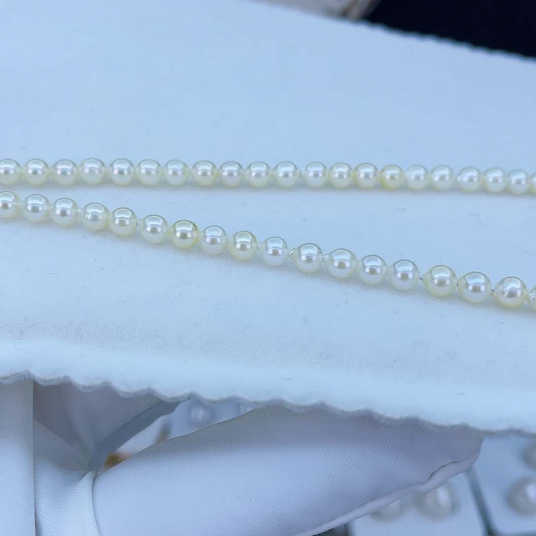 海水珍珠项链银S925镶嵌4.0一4:5