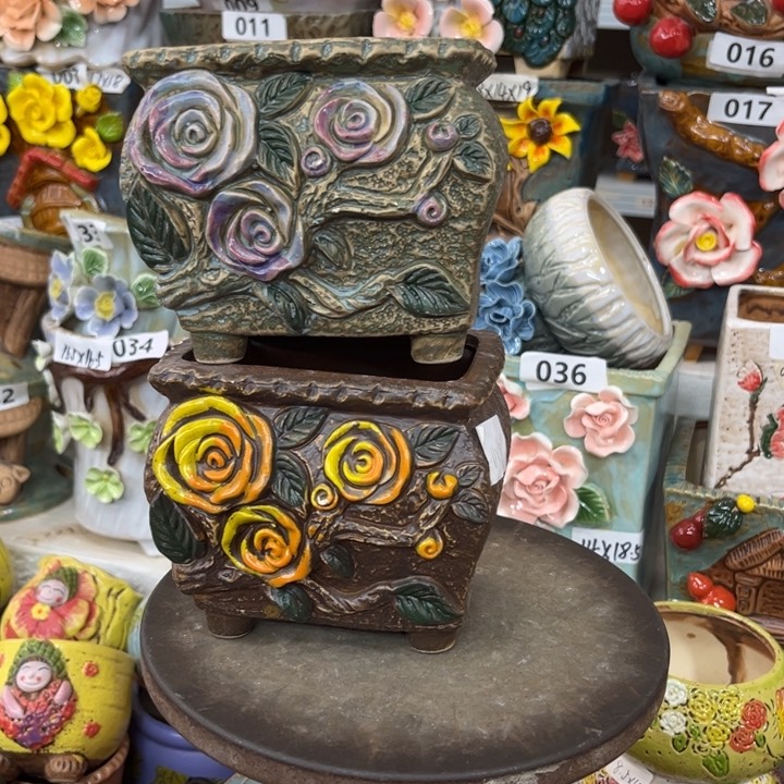 紫砂花盆粗陶材质多肉花盆