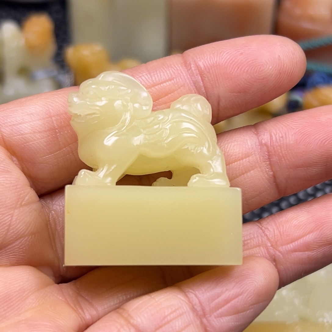 钻***石寿山石印石芙蓉石瑞兽印章