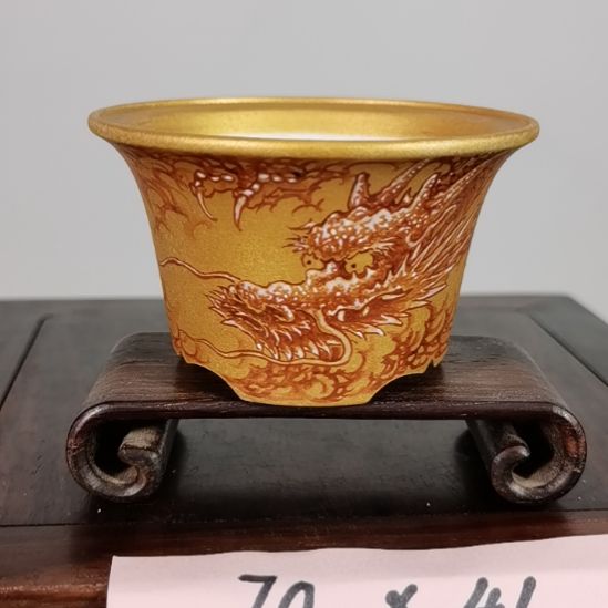 J***f陶大德堂手工手绘釉盆