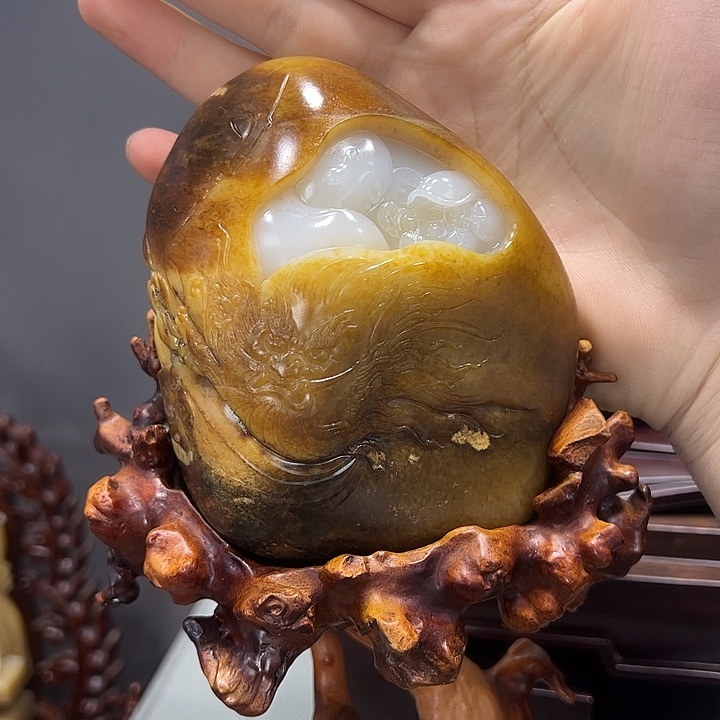 和田玉未镶嵌挂件