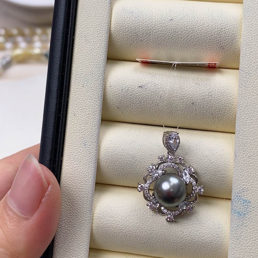 海水珍珠颈饰银S925镶嵌