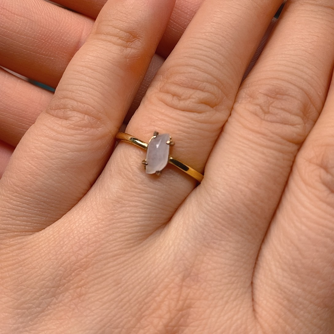 翡翠戒指未镶嵌翡翠蛋面