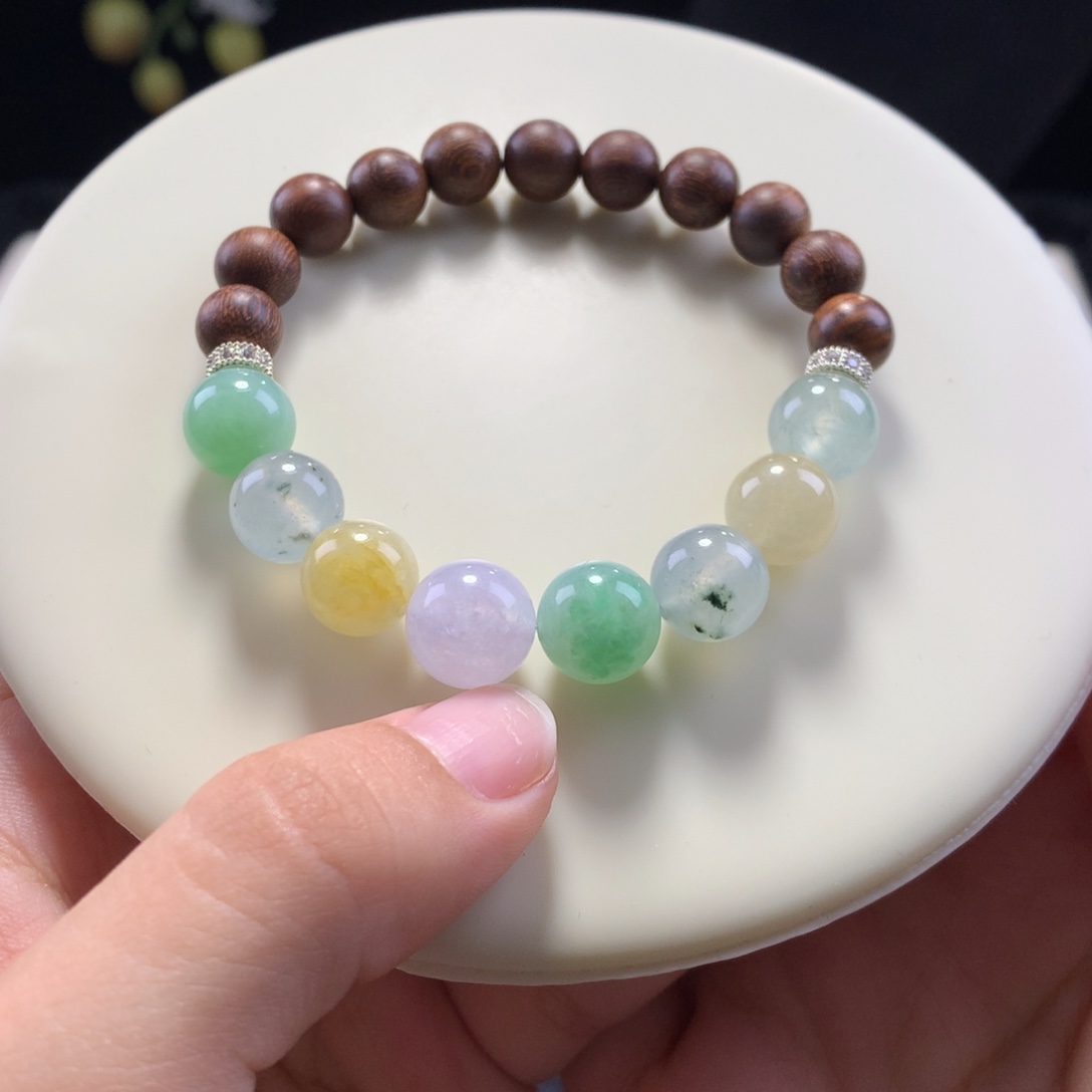 翡翠未镶嵌手串卡10特价串