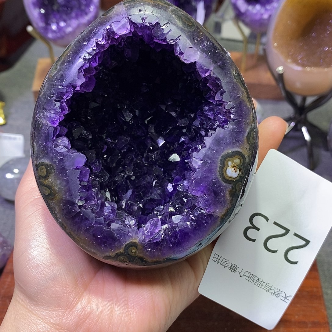 未镶嵌紫晶珠宝半成品