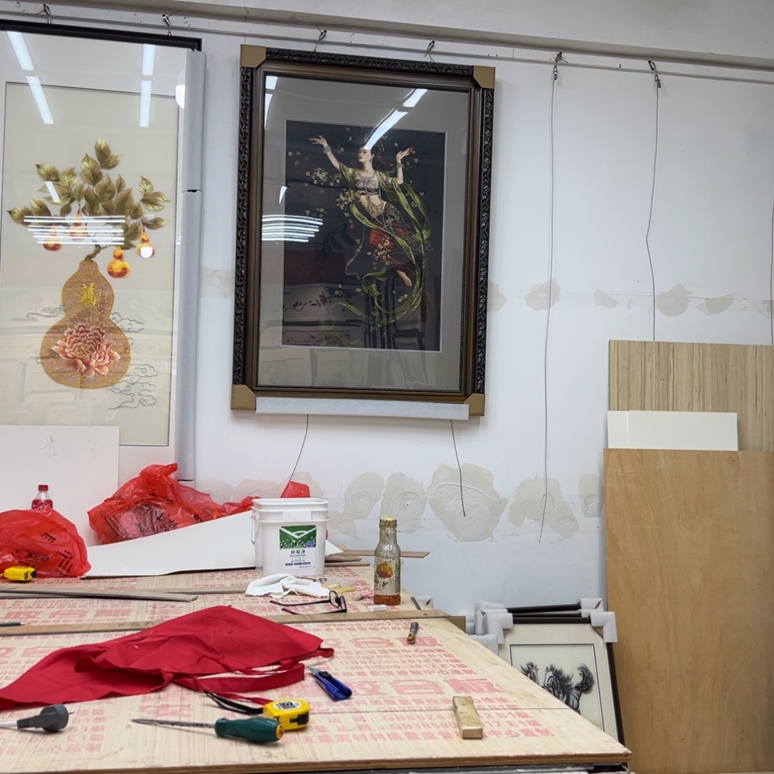 织绣飞天仙女纯手工满绣