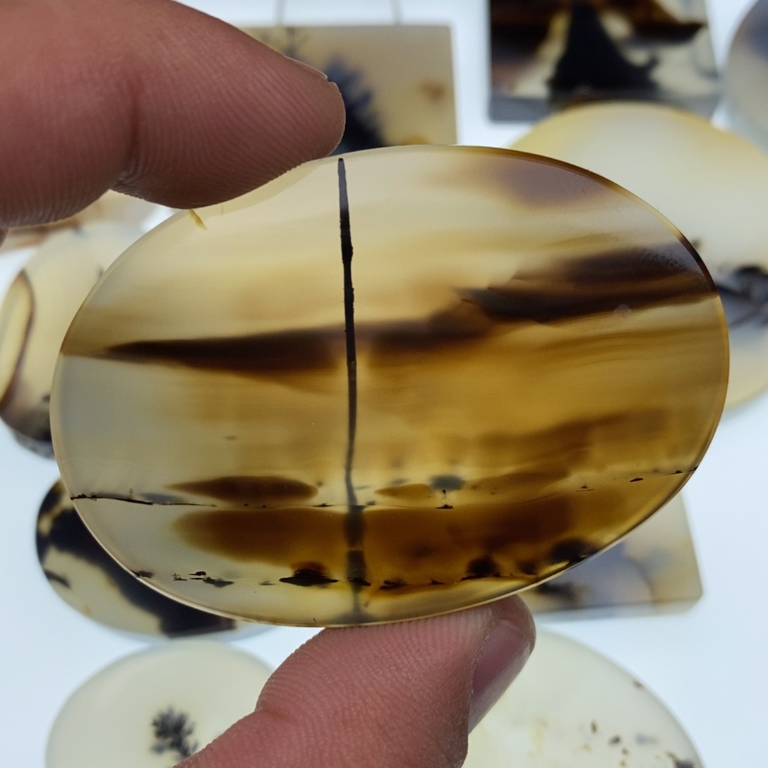 玛瑙/玉髓牌子足银镀金镶嵌