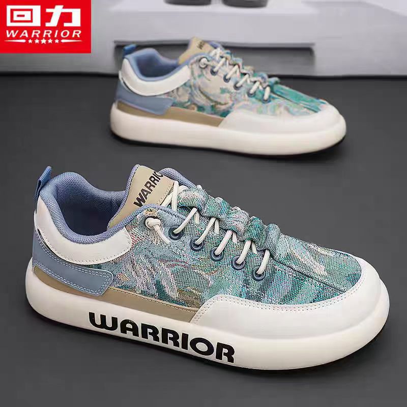 Warrior/回力男鞋2025复古印花休闲鞋软底运动增高网红潮鞋3126