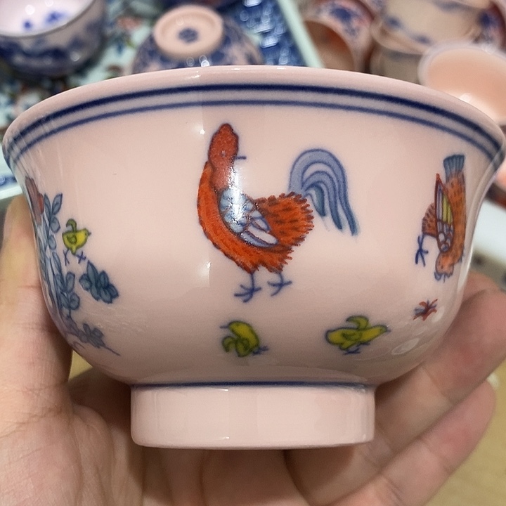 陶摆件景德镇陶瓷主人杯23445