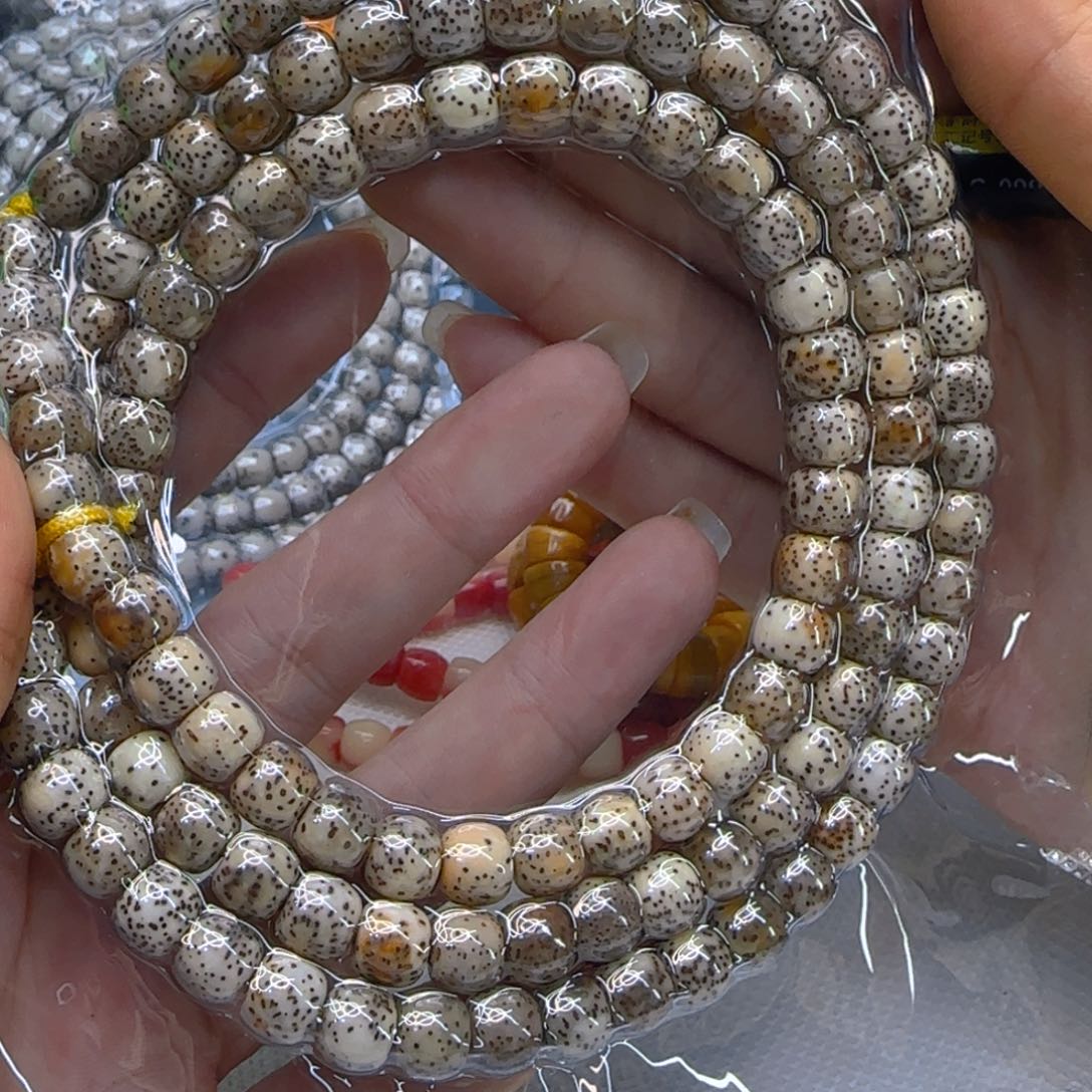 星月菩提手串89哈哈火烧云星月菩提87桶108