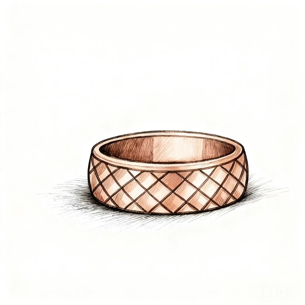 合金戒指 v金 情侣戒指复古百搭