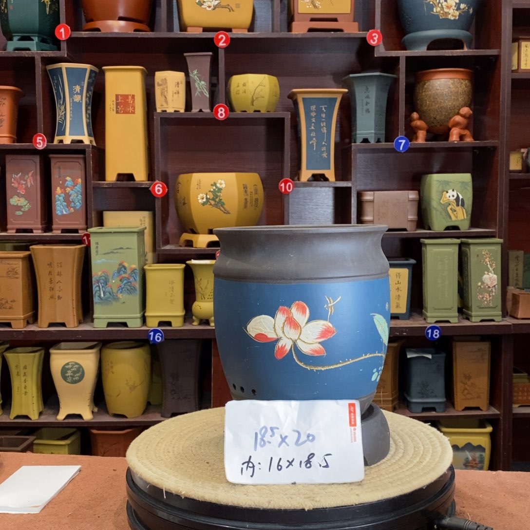 紫砂花盆紫砂花盆