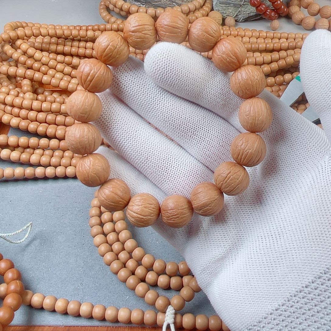 猴头核桃手串原皮聚宝盆