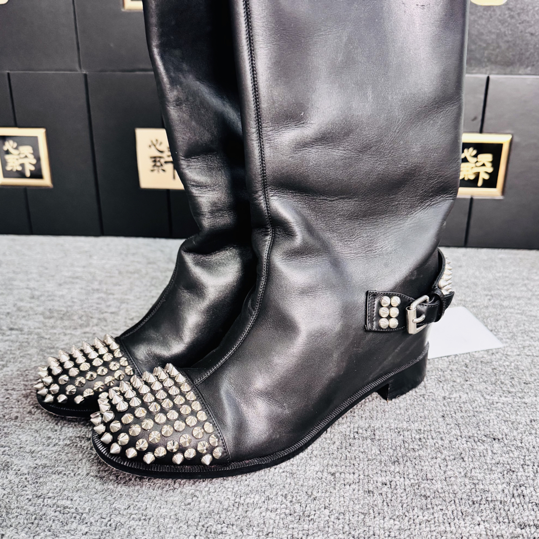 95新 Christian Louboutin/克里斯提·鲁布托 柳丁靴37.5码ysc2394