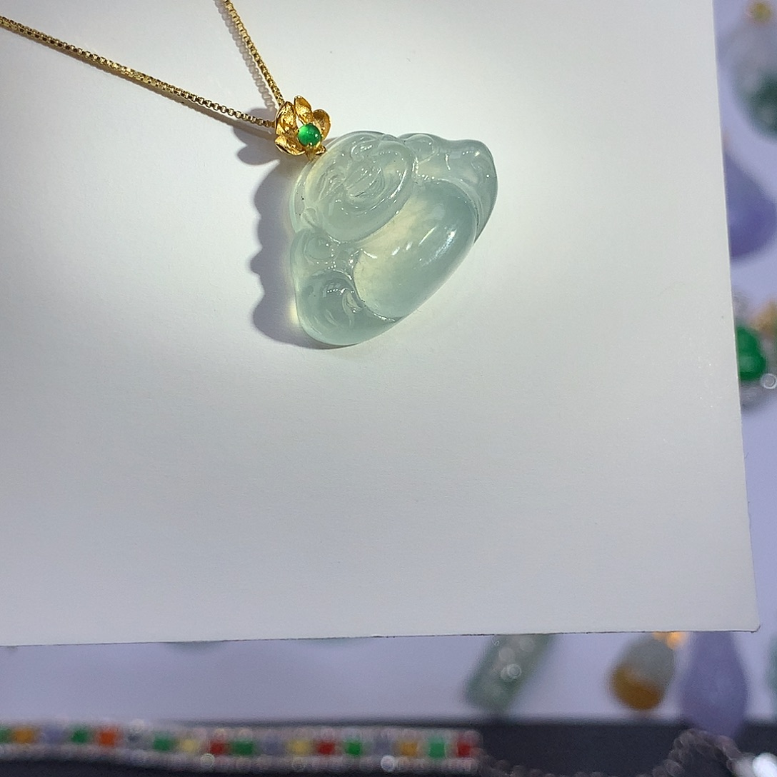 翡翠未镶嵌吊坠(不含链)