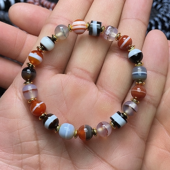 玛瑙/玉髓未镶嵌手链