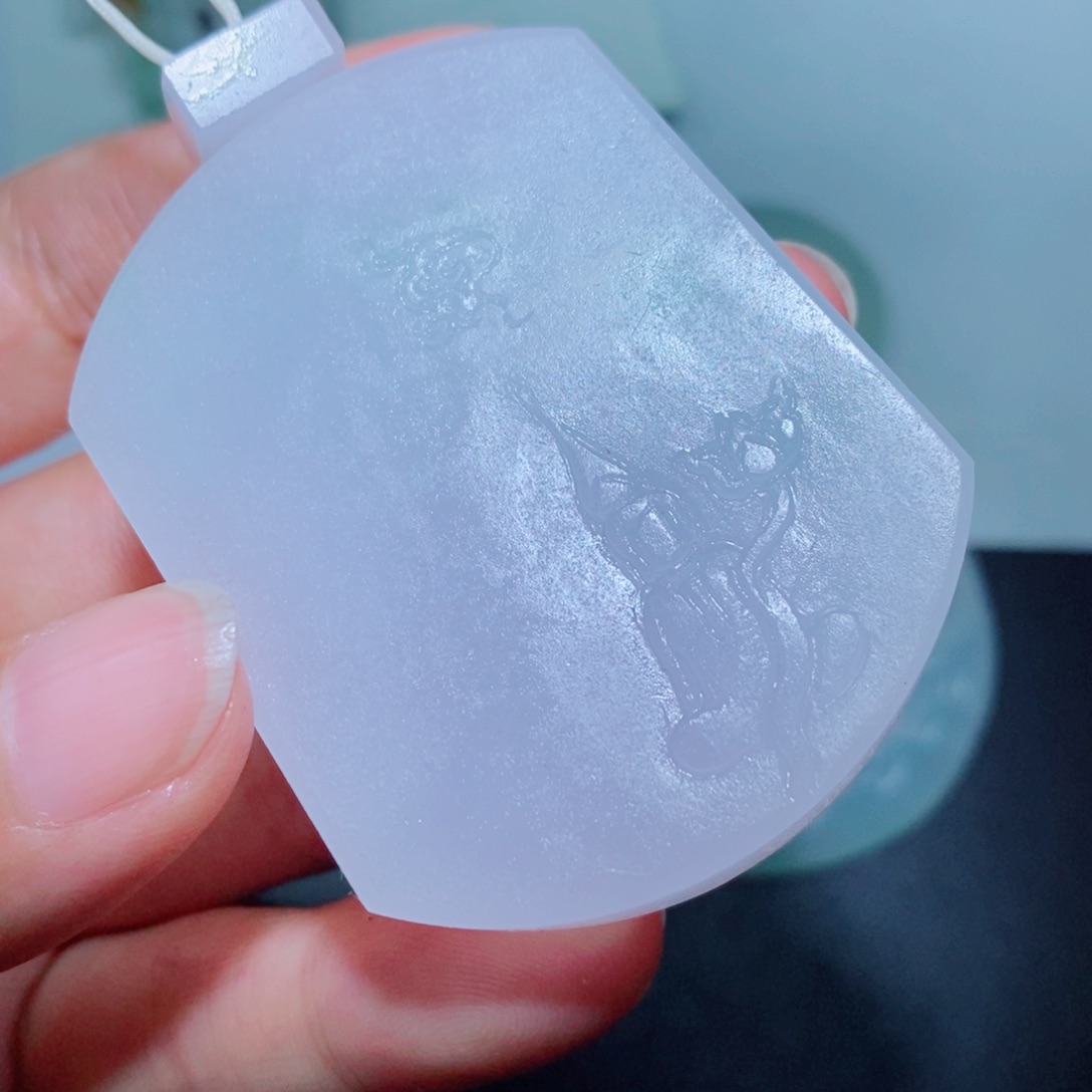 定制翡翠未镶嵌毛货吊坠