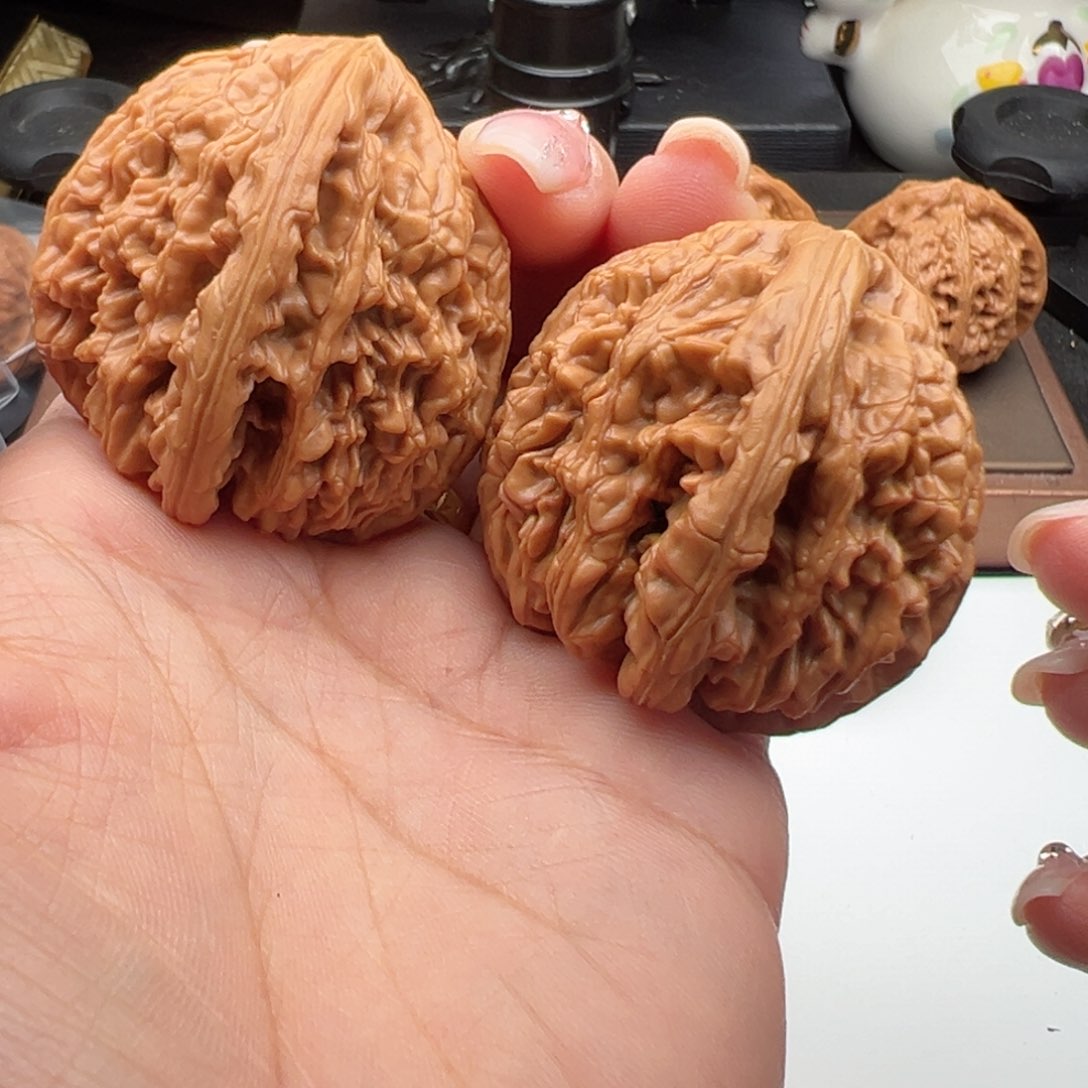 文玩核桃把件虎头王41