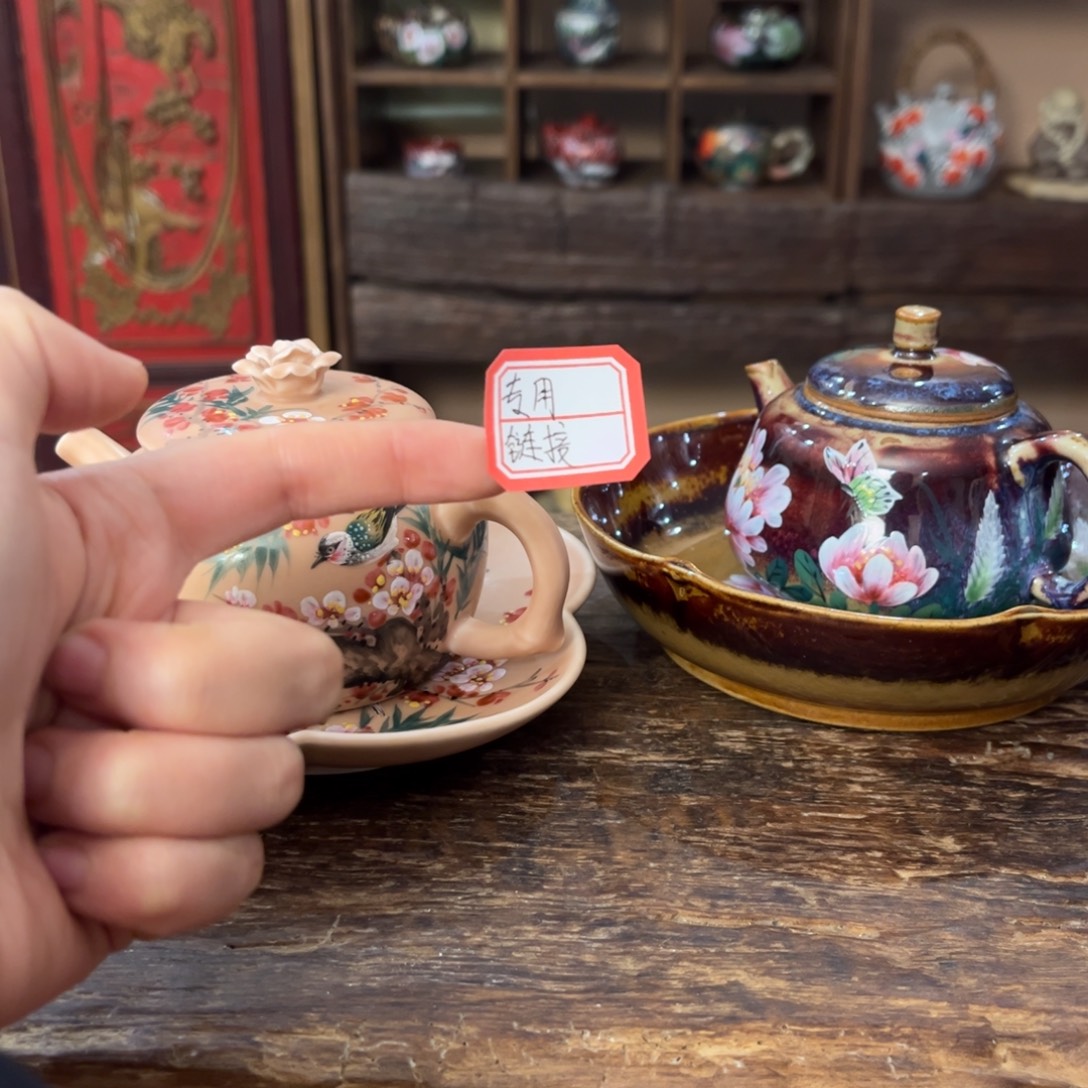 鸿***姑景德镇纯手工手绘陶瓷