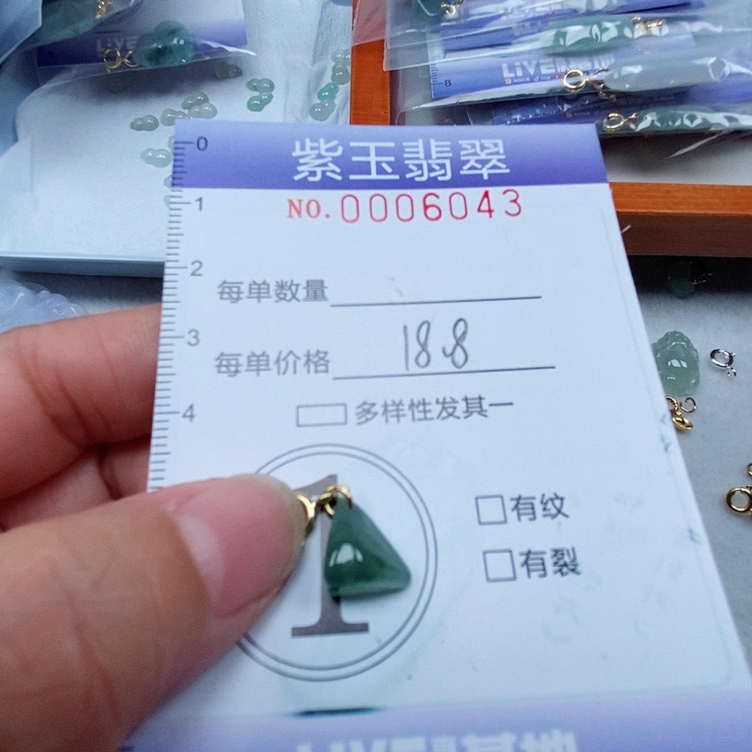 颈饰未镶嵌翡翠冰透小随行