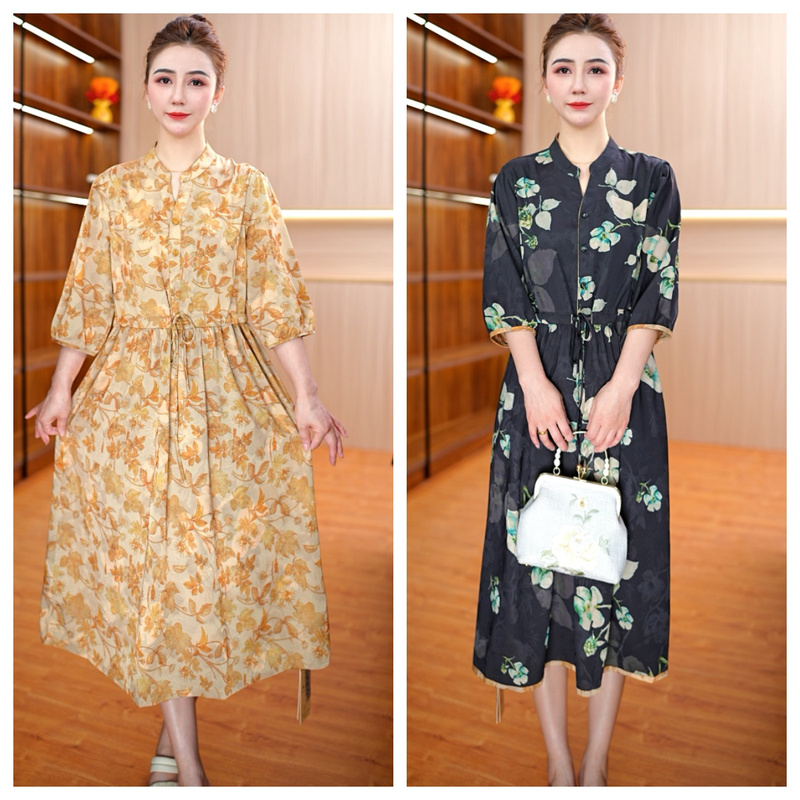 8753-27新款舒适时尚双面穿连衣裙