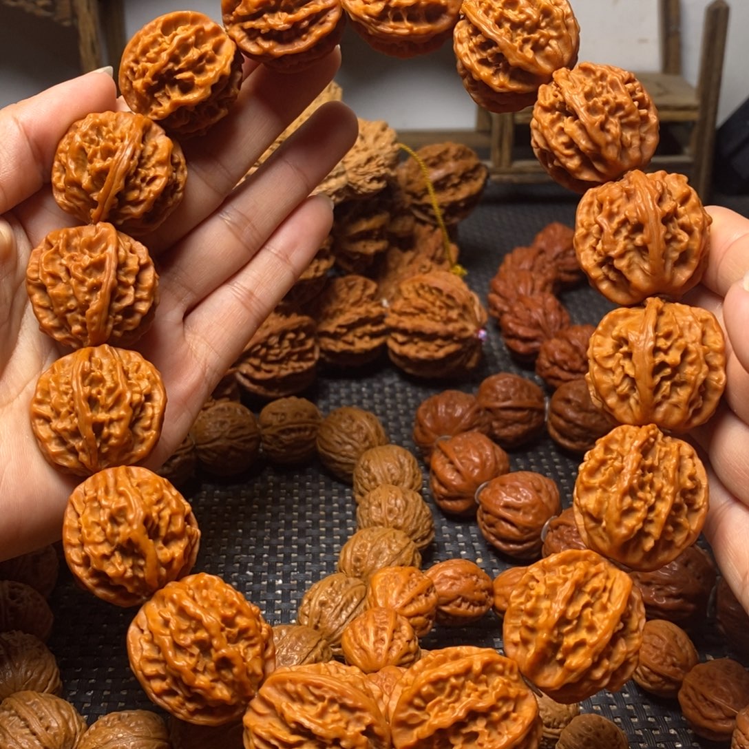 文玩核桃手串粗筋麻花八棱手持