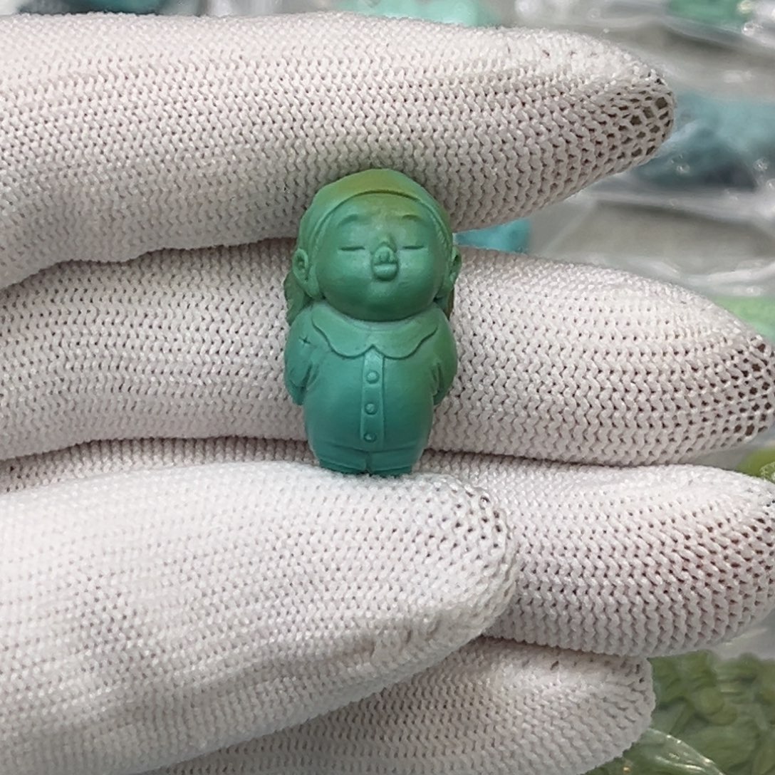 未镶嵌绿松石珠宝奇石嘟嘟